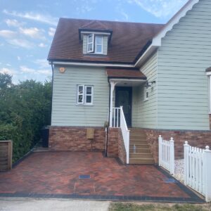 Brindle Block Paved Driveway in Witham with Charcoal Border