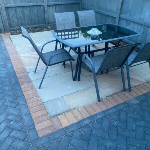 Indian Sandstone Patio in Witham